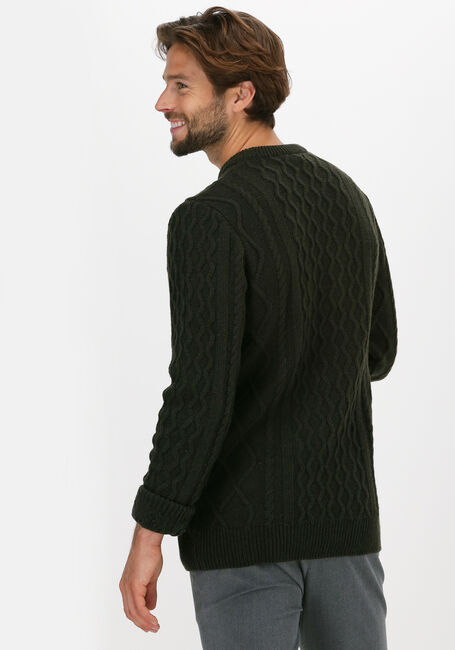 FORÉT Pull GROW WOOL CABLE KNIT Olive - large
