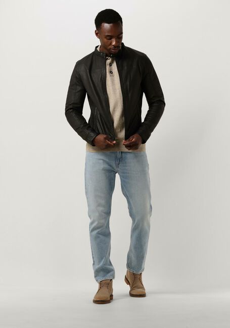 Zwarte GOOSECRAFT Leren jas GC GALLERY062 - large