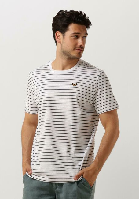PME LEGEND T-shirt SHORT SLEEVE R-NECK YARN DYED STRIPE JERSEY Écru - large