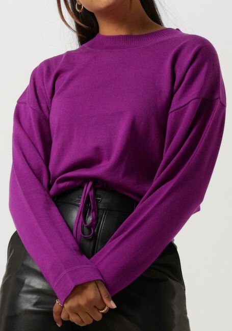 VANILIA Pull MERINO WOOL SWEATER en violet - large