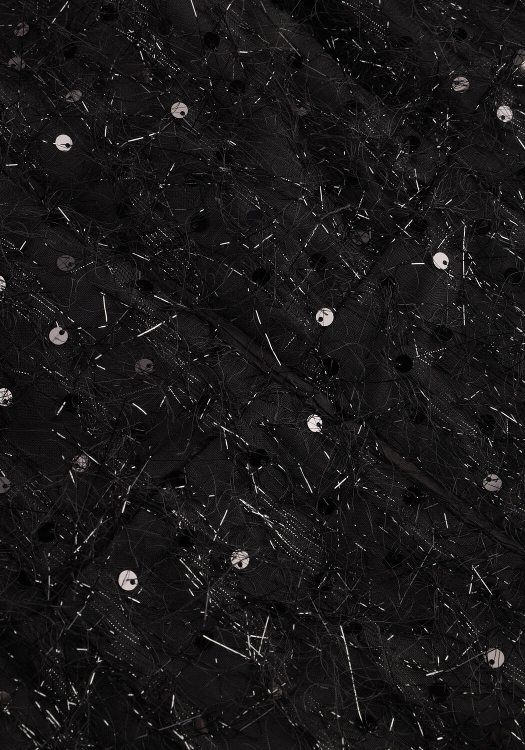 Y.A.S. Mini robe YASILZA 2/4 SEQUIN DRESS en noir - large