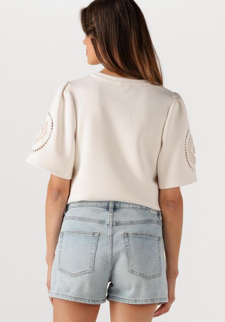 Gebroken wit OBJECT T-shirt OBJDORINA S/S RE TOP E SS FAIR 25 - large