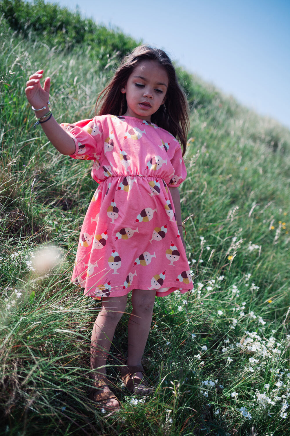 DAILY BRAT Mini robe HAPPY ICE DRESS en rose - large