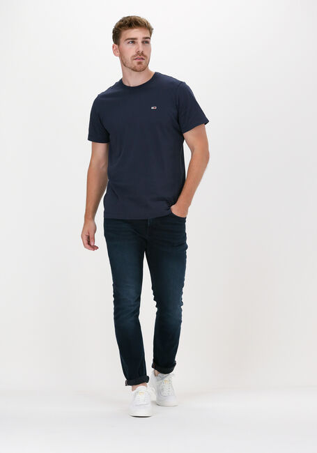 Donkerblauwe TOMMY JEANS T-shirt TJM CLASSIC JERSEY C NECK - large