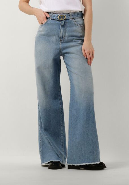 TWINSET MILANO Straight leg jeans WOVEN TROUSERS en bleu - large