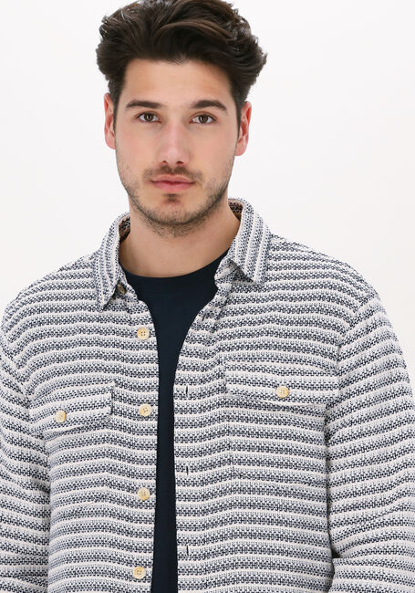 SCOTCH & SODA Surchemise TEXTURED STRIPED REGULAR FIT O en blanc - large