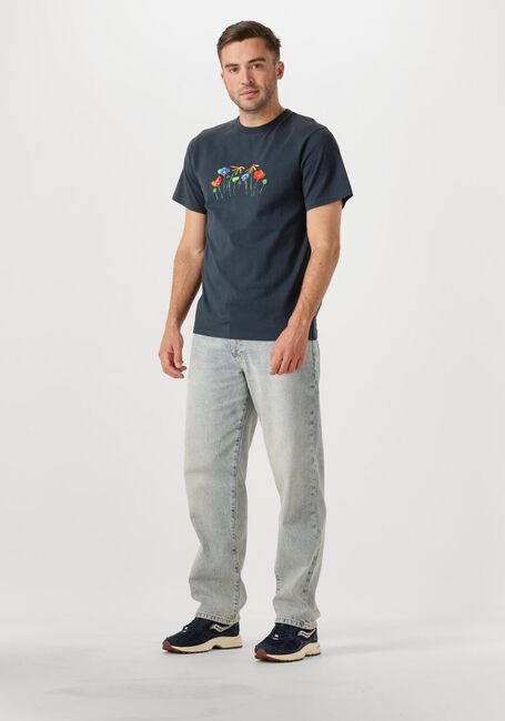 FORÉT T-shirt BOTANIC T-SHIRT Bleu foncé - large