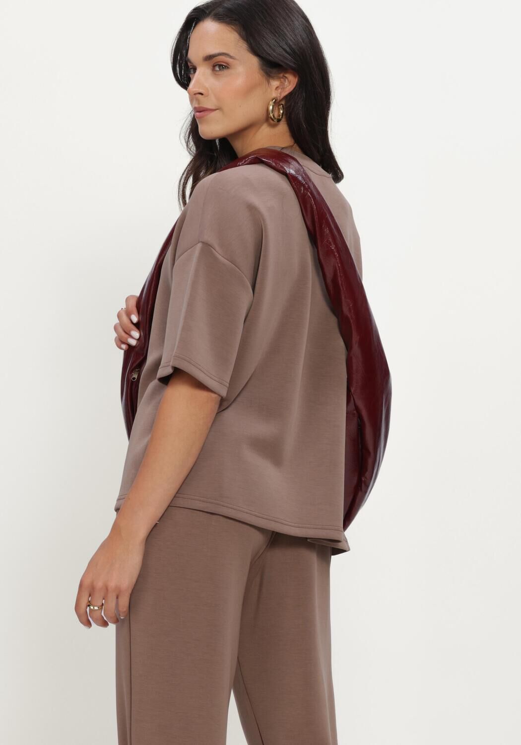 SELECTED WOMEN T-shirt SLFOVERSIZED TENNY TEE en marron - large