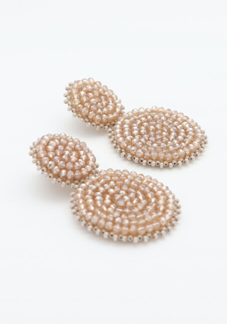 Beige PAULIE POCKET Sieraad SMALL DOUBLE BEADS EARRINGS - large