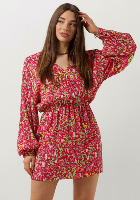 ALIX THE LABEL Mini robe LADIES WOVEN FLORAL WRAP DRESS en rose - large