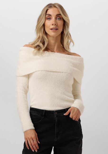 CATWALK JUNKIE Pull OFF SHOULDER LONG SLEEVE KNIT en blanc - large