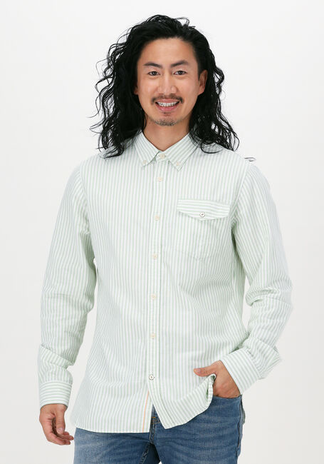 Groene SCOTCH & SODA Casual overhemd YARN-DYED STRIPED OXFORD SLIM - large