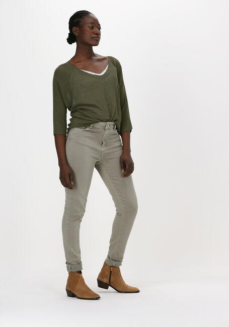 SELECTED WOMEN Haut SLFMANDY RIB LACE SINGLET en blanc - large