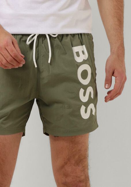 BOSS BLACK Shorts de bain OCTOPUS en vert - large
