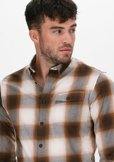 CAST IRON Chemise décontracté LONG SLEEVE SHIRT YD SHADOW CH en marron - large