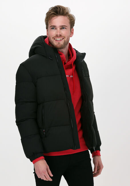 Zwarte TOMMY HILFIGER Gewatteerde jas HIGH LOFT JACKET - large