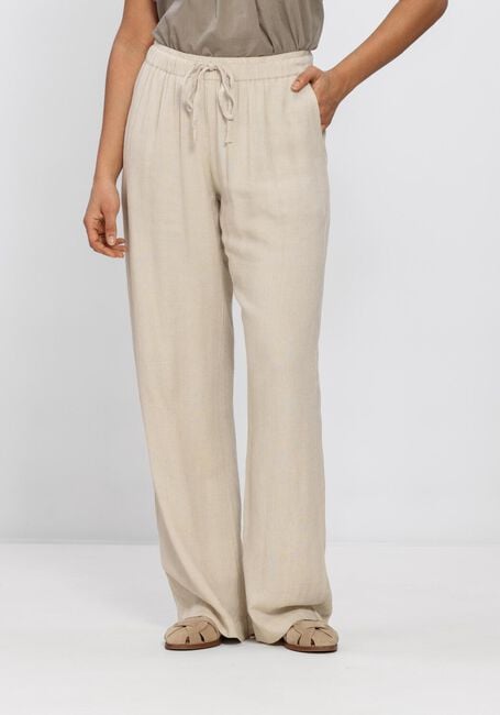 NEO NOIR SONAR DRAPY LINEN PANTS Pantalons Cr&egrave;me - large