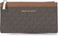 MICHAEL KORS LG SLIM CARD CASE Porte-monnaie en marron - medium