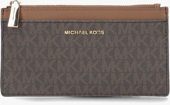 MICHAEL KORS LG SLIM CARD CASE Porte-monnaie en marron - large
