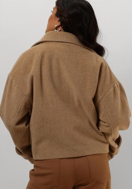 Bruine RUBY TUESDAY Jack MARA SHORT WOOLEN JACKET COLLAR - large