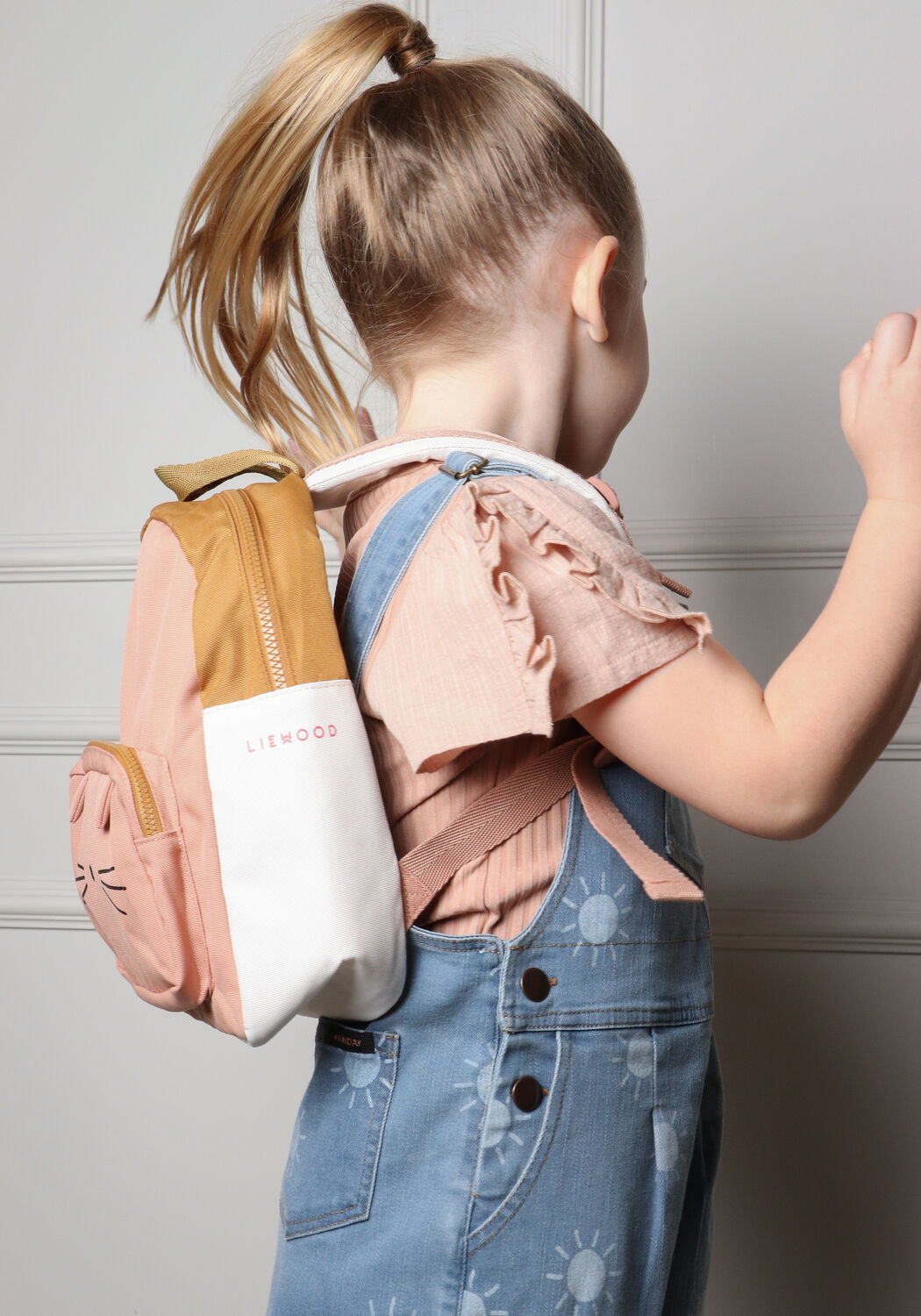 LIEWOOD ALLAN BACKPACK Sac &agrave; dos en rose - large