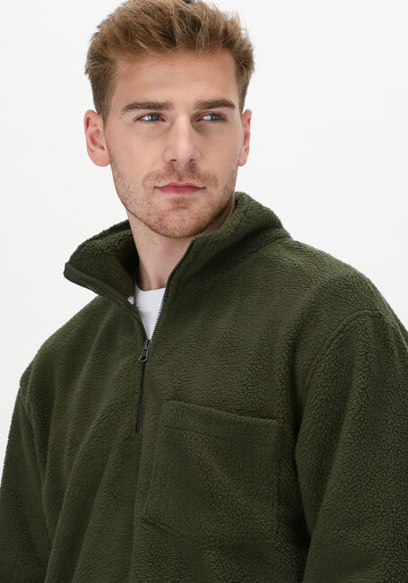 Groene SELECTED HOMME Sweater SLHRELAXBRENAN HIGH NECK SWEAT - large