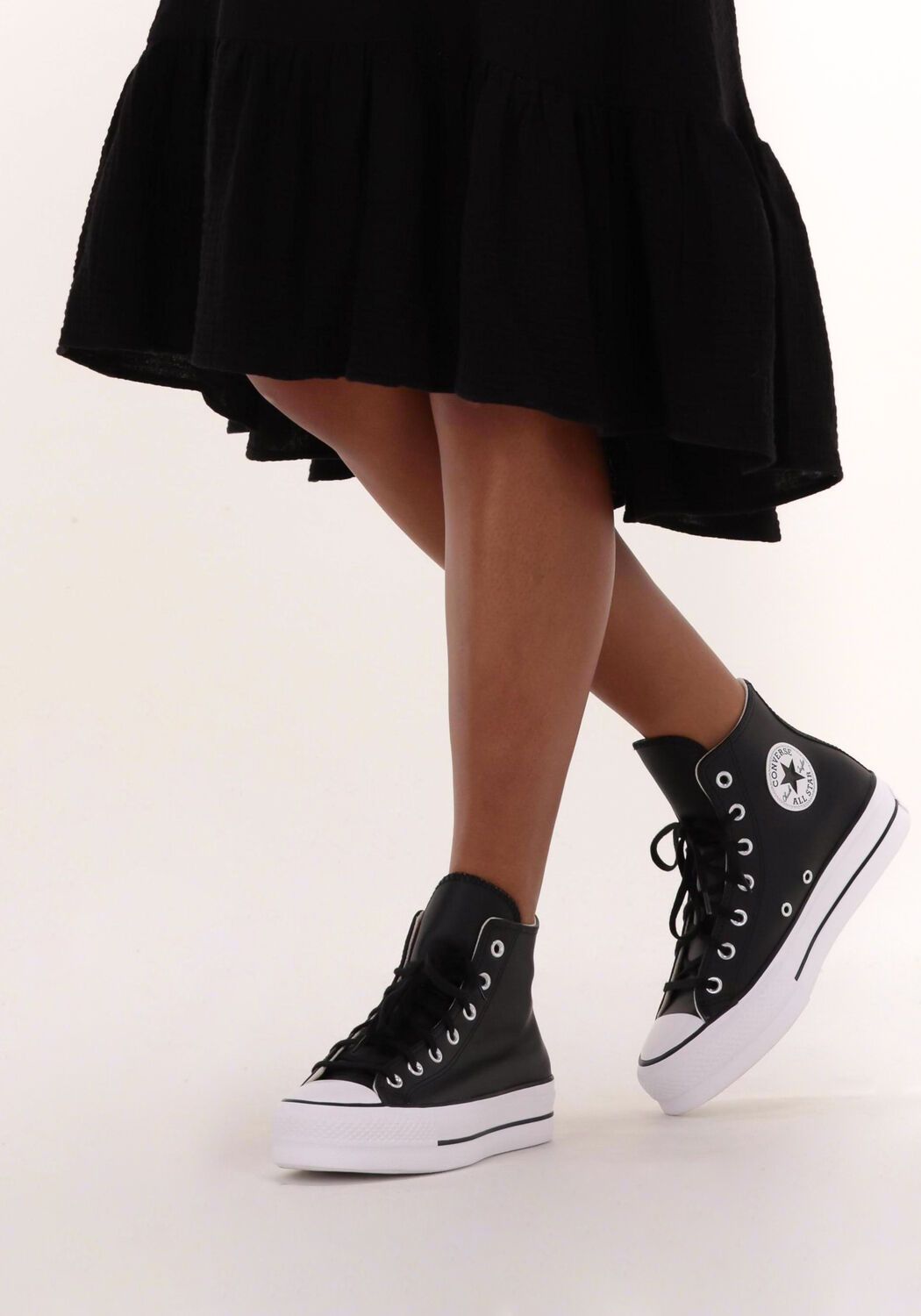 zwarte converse hoge sneaker chuck taylor all star lift hi