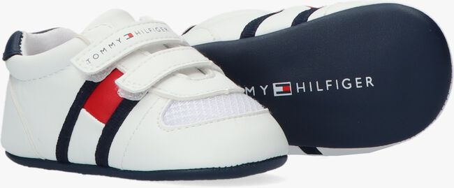 TOMMY HILFIGER VELCRO SHOE Chaussures bébé en blanc - large