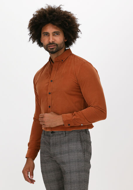 Oranje DSTREZZED Casual overhemd SHIRT BUTTON DOWN BABYCORD - large