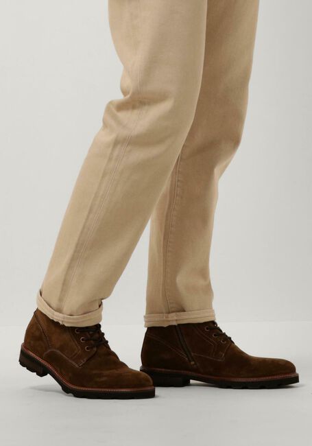 MAZZELTOV Bottines à lacets 90002 en cognac - large