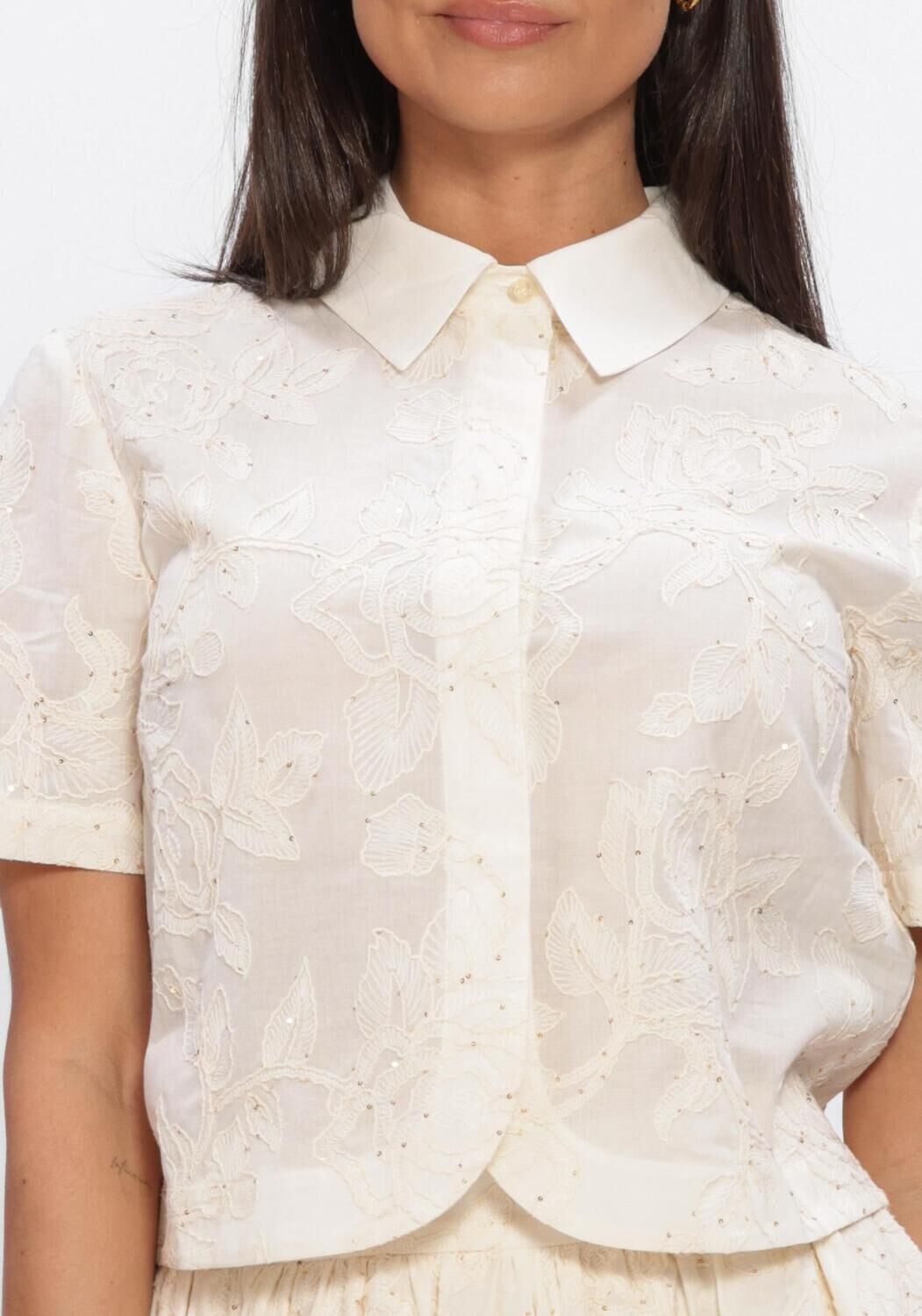 Gebroken wit LIU JO  CAMICA TS M/L - large