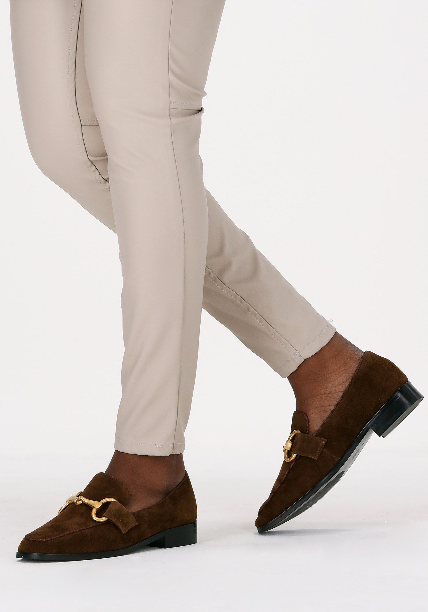 Zwarte suède loafers - Dames | MANFIELD