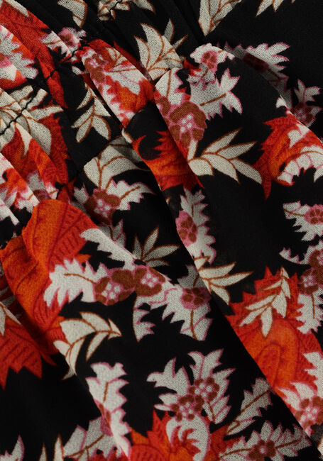 COLOURFUL REBEL Mini-jupe HANNAH PAISLEY FLOWER BOHO SKIRT en orange - large