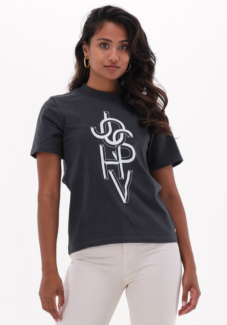 JOSH V T-shirt DORIE GRAPHIC Gris foncé - large