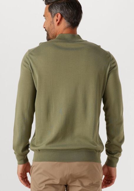 BOSS BLACK Pull EBENJI en vert - large