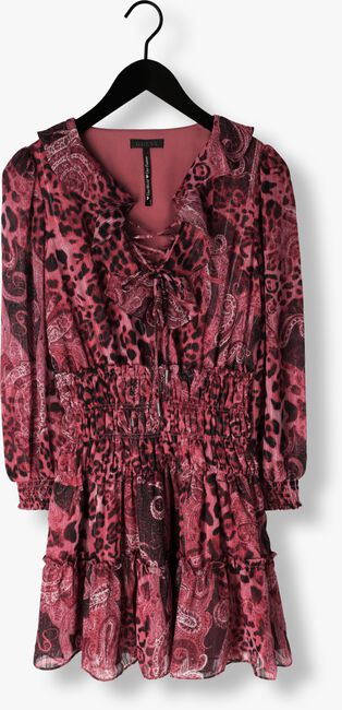 GUESS Mini robe LS LACE UP FLARED LUCY DRESS en rose - large