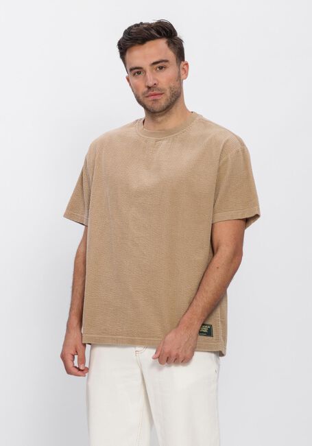 ANERKJENDT T-shirt AKVILLADS CORDUROY SS TEE en beige - large
