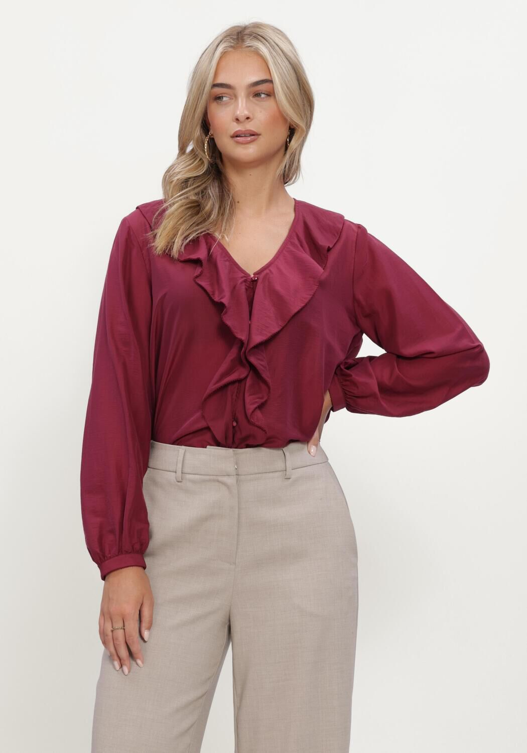 Bordeaux MSCH COPENHAGEN  MSCHISRA SHIRT - large