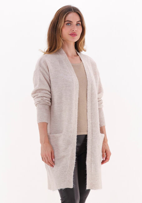 Beige SELECTED FEMME Vest LULU NEW LS KNIT LONG CARDIGAN B - large