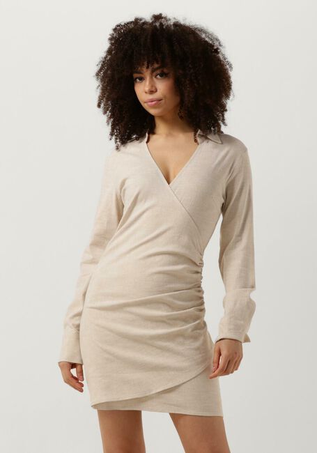 SECOND FEMALE Mini robe ZAHA DRESS Crème - large