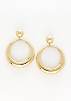 NOTRE-V Boucles d'oreilles X BO - HOOPS Doré - medium