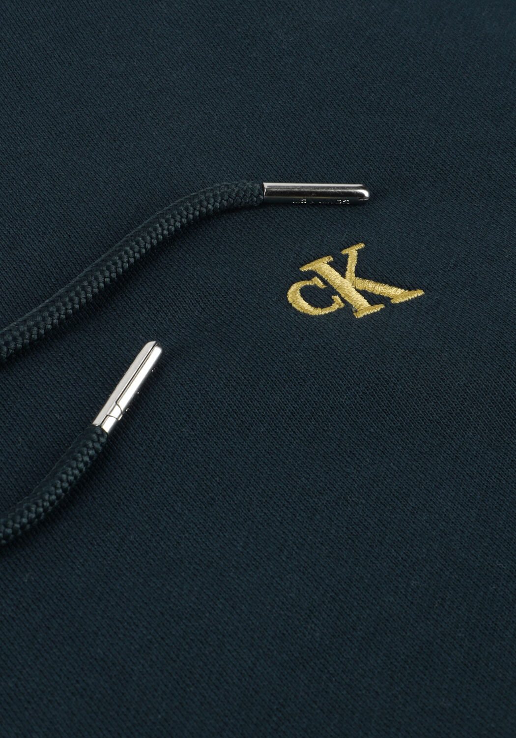 CALVIN KLEIN Chandail LS 350TERRY EU MONOGRAM HOODIE Petrol - large