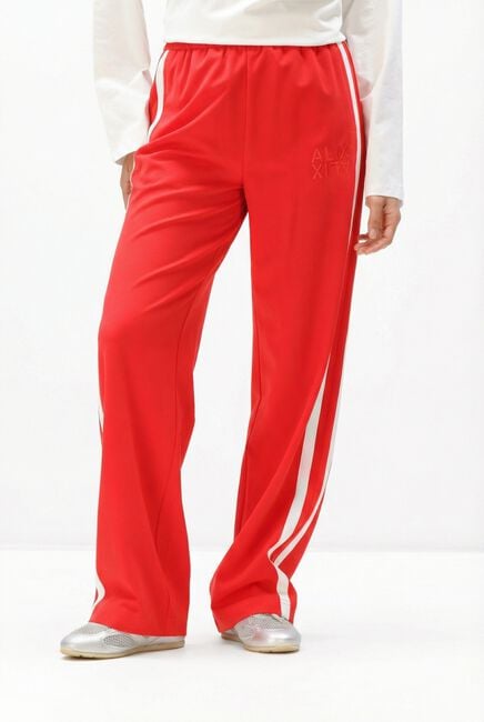 Rode ALIX THE LABEL Broeken/jumpsuits LADIES WOVEN STRASS STRIPE PANTS - large