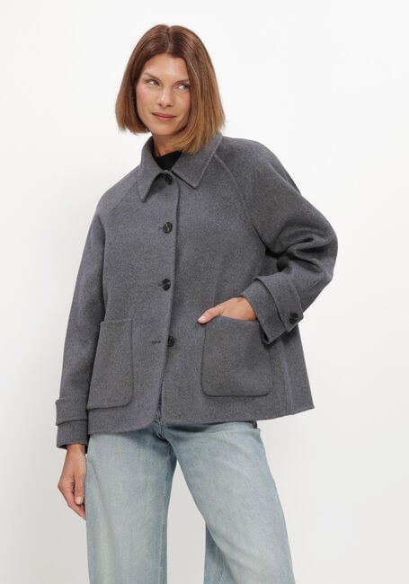 Grijze WITHBLACK Jack WBLLUCIA MEL WOOL JACKET - large