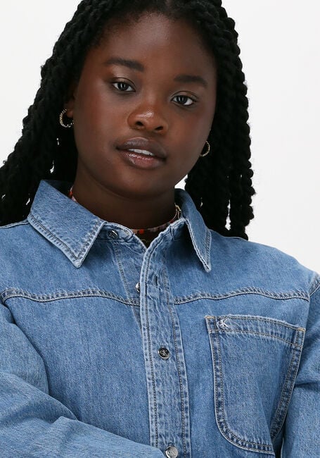 CALVIN KLEIN Robe midi DAD SHIRT DRESS en bleu - large