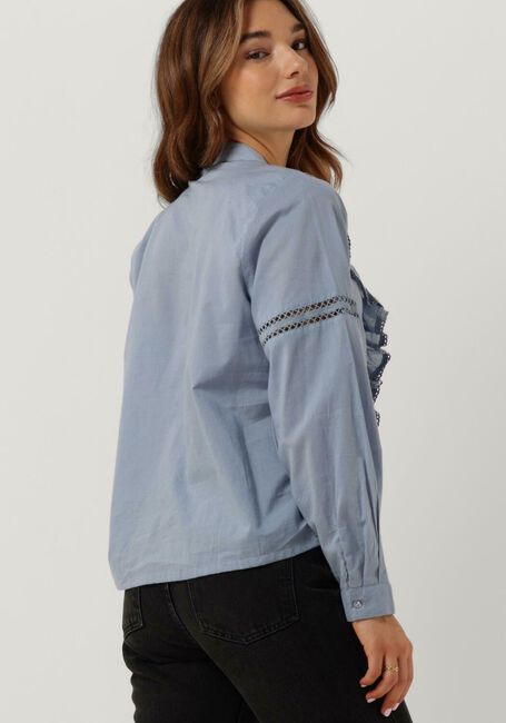 Lichtblauwe LOLLYS LAUNDRY  RIKSHAW SHIRT - large