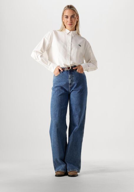 TOMMY JEANS TJW RLX SCRIPT OXFORD SHIRT Blouses Écru - large
