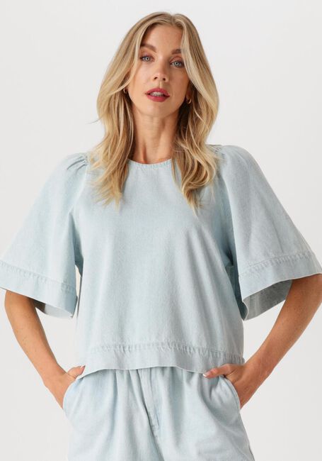 BY-BAR OLIVIA BLEECHED DENIM BLOUSE Blouses Bleu clair - large