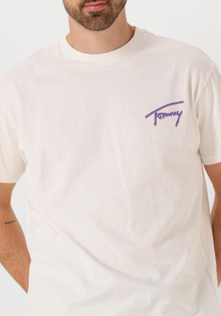 Witte TOMMY JEANS T-shirt TJM RLX FADED GRAPHIC TEE EXT - large