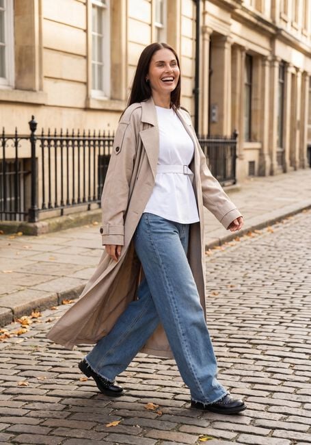 Beige SECOND FEMALE Jassen ZOIE TRENCHCOAT - large